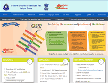 Tablet Screenshot of centralexcisejaipur.nic.in